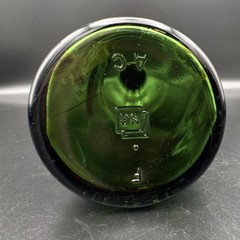 Mid-century green Grand Vin de France French table wine nutty bottle “Crackpot”￼