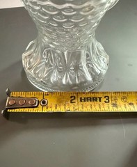 Vintage Cevin Clear Glass Fish Shaped Chianti Wine Bottle
