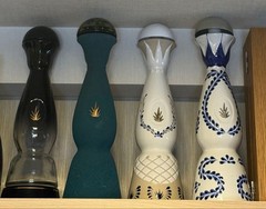 Clase Azul Empty Ceramic Bottle 4 Types Set Old Logo Tequila Mezcal Decor Rare
