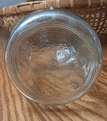 Vtg Euc MOGEN & DAVID 1 GALLON Clear GLASS WINE BOTTLE MD 20/20 – Star Of David