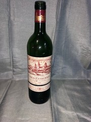 Chateau Cos D&rsquo;Estournel 1989, Bordeaux Bouteille Vide Empty Bottle No Cork