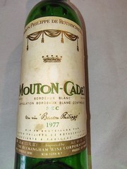 1977 MOUTON-CADET BORDEAUX BARON PHILIPPE ROTHSCHILD Empty Display Bottle Prop