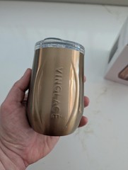 Vinglacé Copper Stainless Steel Insulated Wine Glass – 10 oz