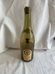 Vintage Faiveley Burgundy Cote-D’Or France Empty Bottle 1966 w/Cork, Empty (WC2)