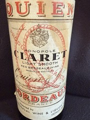 Quien Bordeaux France Monopole Claret Vintage 1949 Wine Bottle 354 ml Cork