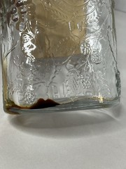 Vintage Embossed Bottle Garrett&rsquo;s American Wine Eagle, Grape, Berries 10&Prime; 4/5 QT
