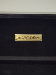 EMPTY ACE OF SPADES GOLD (ARMAND DE BRIGNAC) 1.5 L MAGNUM BOTTLE W/ CASE + COVER