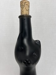 2017 Rheinhesses Riesling Moselland Black Happy Cat Empty Wine Bottle