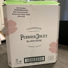 Perrier-Jouët BLASON ROSE’ 750ML Sealed Dummy FACTICES Display Bottle NEW