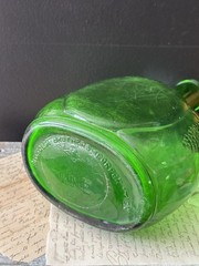 Vintage Green Glass Bottle Half Gallon Wine Bisceglia Brothers Corporation