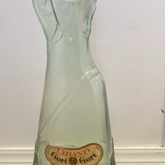 Vintage Gori Gori Chianti Rifle Bottle 3L Green Glass Italy 1960s 45.5 In Tall