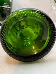 Perrier Jouet Champagne Bucket with Pair Glasses and empty Champagne Bottle 1975