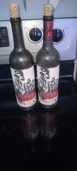 The Walking Dead 2015 Blood Red Blend, Rick Grimes, Empty Wine Bottles With Cork