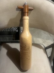 Chateau Bordeaux Grinder Wine Bottle Pepper Mill Wood 1982 Laser Etched