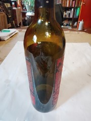 Empty 2019 Back From The Dead Dark Red Blend Wine Bottle