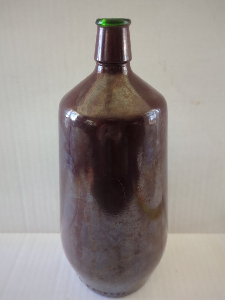 J. M. Da Fonseca Glass Factory Painted Wine Bottle Portugal