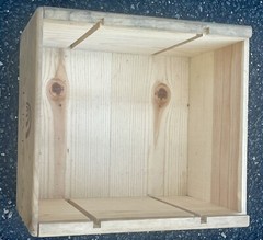 JARVIS FINCH HOLLOW CHARDONNAY WINE NAPA VALLEY EMPTY WOOD BOX W/LID 14X12.5X8.5