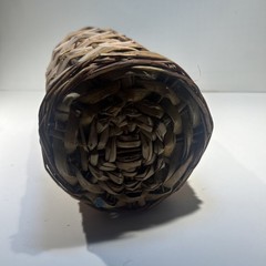 Vintage Hand Wicker Wine Bottle Woven Wine Jug Straw Wrapped Rustic Decor