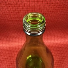 VTG GALLO Flavor Guard Glass Green Half Gallon Empty Decorative Bottle No Lid