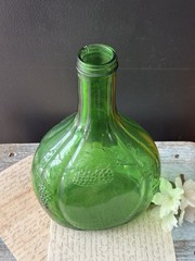 Vintage Green Glass Bottle Half Gallon Wine Bisceglia Brothers Corporation