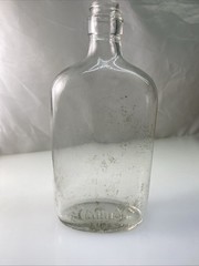Antique Wine Liquor Bottle Clear Pint Owens-illinois Glass Co. Embossed Base