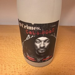 19 Crimes Snoop Dog Brand Cali Rose Empty Wine Bottle 750ml 2020 Frosted Glass