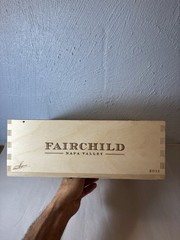 Fairchild Napa Valley Empty Wood Wine Box with Dividers 12” by 13” Storage
