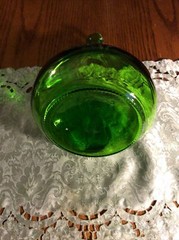 Lovely Empty Vintage Unique Round Bottom Bottle Without Cork.
