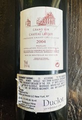 Chateau Latour Wine Bottle EMPTY 2004 Pauillac Bordeaux Collectible 750ml