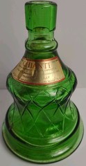 Chianti Italian Wine Bottle Green 7 Inches Tall 1 Pint Vintage Glass