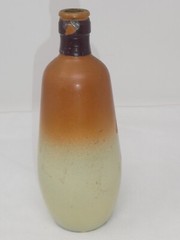 VINTAGE MADEIRA PORTUGAL PAR DE DANCA SOUVENIR ROSE WINE GLASS BOTTLE DECOR