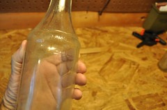 Vintage 4/5s qt Morgan David Wine Bottle, Screw top, No Label. see Pictures
