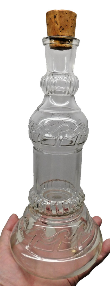 Vintage Tall Glass Decanter Bottle for Wine and Spirits