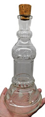 Vintage Tall Glass Decanter Bottle for Wine and Spirits