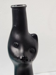 Rheinhessen Riesling Cats Bottles 1 Black & 1 Teal Blue 13&Prime; H