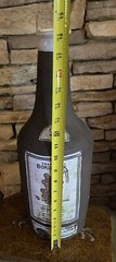 vintage chateau Bordeaux large terracotta bottle decoration