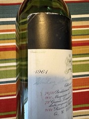 1961 Chateau Mouton Rothschild No 000436 Empty Bottle Double Signed