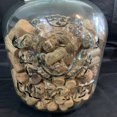 Vidrios San Miguel Recycled Large 3 1/2 Gallon Cabernet Wine Carboy Jug.