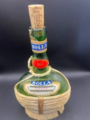 Bolla 1977 Pint Dry White Wine Empty Bottle Cork Fiasco Wrap Soave Verona Italy