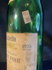 1975 Pinot Noir Casabello Winery Okanagan Valley, BC Canada empty wine bottle & 