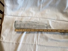Vintage Garrett & Co Inc Virginia Dare Clear Glass Wine Bottle New York 2/3 Pint