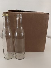 Wholesale 12 oz clear glass woozy bottles 1200 per pallet (12 pack cases)