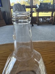 SALE!!Vintage Manischewitz Half Gallon Sweet Grape Clear Wine Bottle-no Cap(B50)