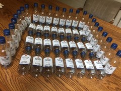48 Sutter Home Merlot Wine 187 ML Empty Plastic Bottles & Lids- Great for Crafts