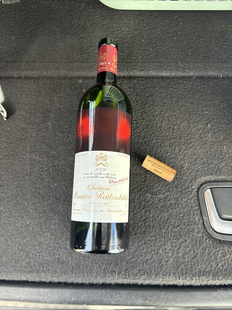 2009 Chateau Mouton Rothschild EMPTY Bottle With Cork 760ml