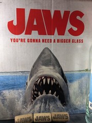 Jaws 50th Anniversary Amity Island Red White Blue Wine Bottle Set With Box