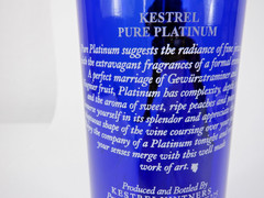Cobalt Blue « Marilyn » Wine Bottle – Kestrel Pure Platinum 3rd Ed. Decor Empty