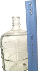 Vintage Heavy Glass Jug Gar For Wine, Penney&rsquo;s 11 inches tall seals with a cork.
