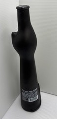 Happy Cat Shaped Mosel Riesling Matte Black Wine Bottle-Meow 13 Inches