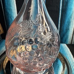 VTG Casadis Milano JUS DE Fruta Pink Wine Decanter 2 LITERS Antique